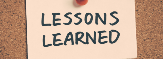 hard lessons learned
