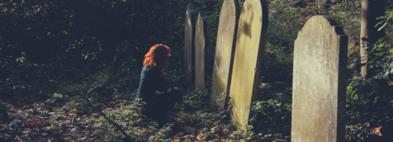 woman at nameless grave